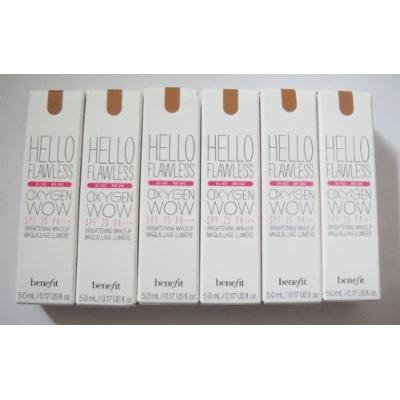 6 Benefit Hazelnut Hello Flawless Brightening Makeup Travel Size .17oz. Each