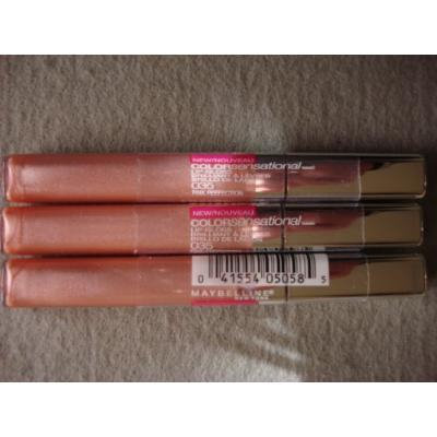 (Pack of 3) Maybelline New York Color Sensational Lip Gloss, Pink Perfection 035