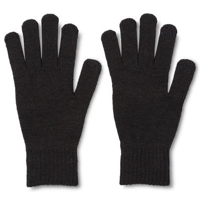 Men's Tech Touch Gloves Marled Gray One Size - Merona, Charcoal Heather