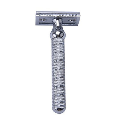 CSB Barber Pole Shaving Beard Razor Double Edge Razor with Chrome Handle