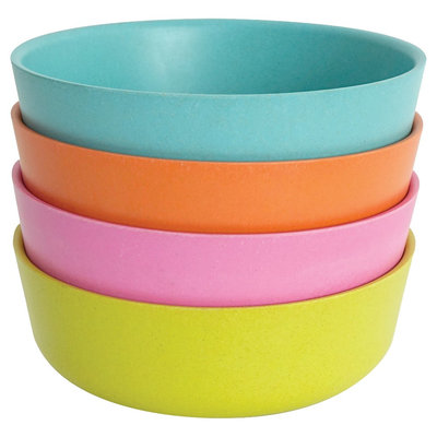 Biobu by Ekobo Bambino 6in Bowls - Set of 4, Blue