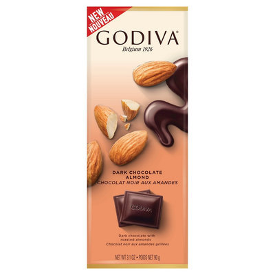 Godiva Dark Chocolate Almond - 3.1 oz