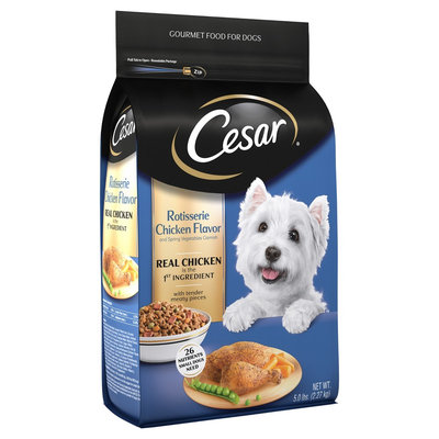 Cesar® Rotisserie Chicken Flavor Gourmet Food for Dogs 5 lb Bag