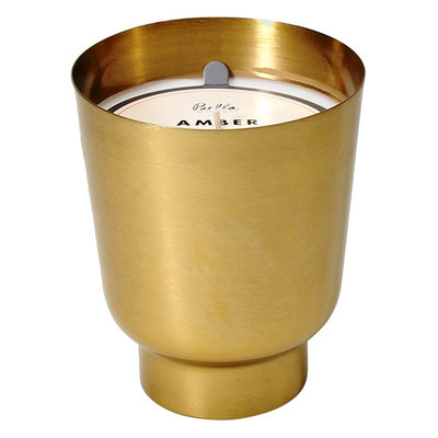 Bella Metal Container Candle - Amber Vetiver, Grey