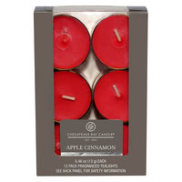 Beats Chesapeake Bay Candle Apple Cinnamon Tealight 12pk, Red