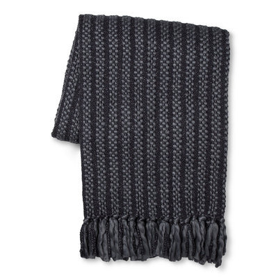 Throw Blanket Faux Fur - Threshold, Grey