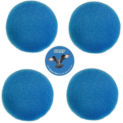 HQRP 4-Pack Media Filter Pad / External Canister Filter for Eheim Classic 2616171 / 4011708260647 Replacement + HQRP Coaster