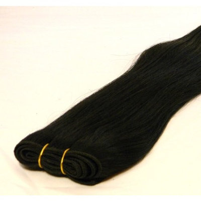 Indian Remy Weft Hair Extension - Straight #1- 18