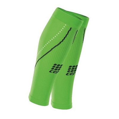 CEP Progressive+ Night Calf Sleeves 2.0 - Men's Flash Green, III/M(32-38cm)