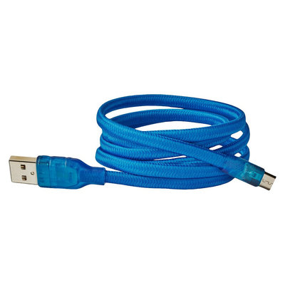 Buqu Cordz - Micro USB 6ft. Charging Cable- Blue