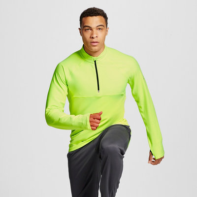 C9 Champion Men's Running 1/4 Zip Neon Light M