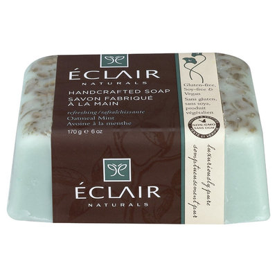Eclair Naturals Handcrafted Bar Soap Oatmeal Mint 6 oz