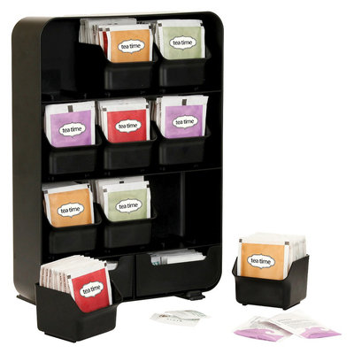Mind Reader Baggy Tea Bag And Accessory Holder - Black