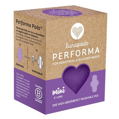 Lunapads Performa Mini Regular Purple Washable Pad - 1 Count