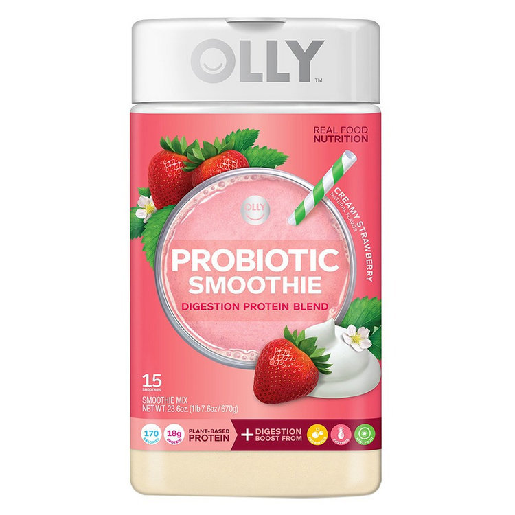 Olly Probiotic Smoothie Creamy Strawberry Powder Reviews 2019