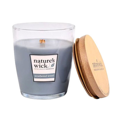 Weathered Wood 10z Grey Nature's Wick