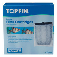 Top Fin® Large Aquarium Filter Cartridge size: 6 Count