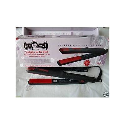 USED-Kqc Red Devil Tourmaline Ceramic Flat Iron