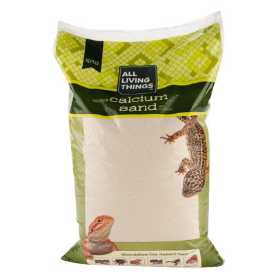 All Living Things® All-Natural Reptile Calcium Sand size: 20 Lb, Ivory
