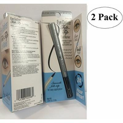 Physicians Formula Eye Definer Felt Tip Eye Marker, Ultra Black, 0.028-Ounces (Pack of 2)