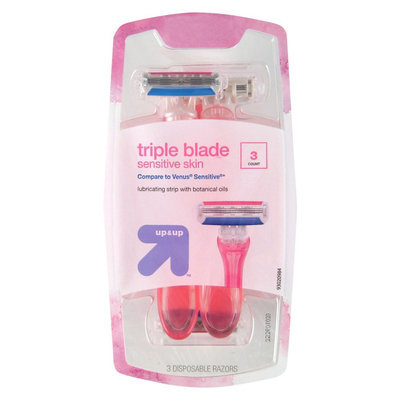 Women's Sensitive Disposable Razor - 3 ct - up & up