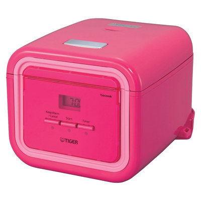 Tiger 3 Cup Electric Rice Cooker/Multi-Cooker, Pink