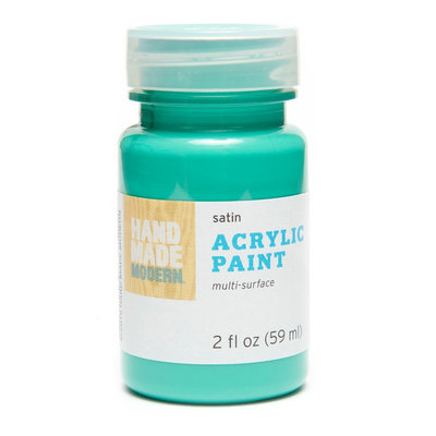 Plaid Enterprises, Inc. Hand Made Modern - 2oz Satin Acrylic Paint - Jade (Green)