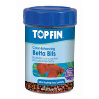 Top Fin® Betta Bits Color Enhancing Pellets Fish Food size: 1 Oz