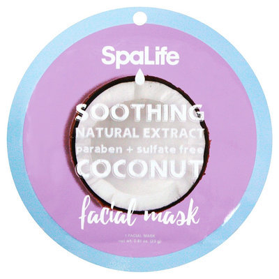 SpaLife Soothing Facial Mask - Coconut - 0.81 oz