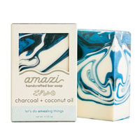 Amazi Charcoal Coconut Oil Bar Soap - 4oz