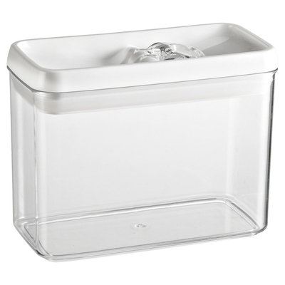 Felli Flip Tite 61oz Acrylic Rectangular Canister