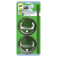 Ball WM Sip and Straw Reusable Food Storage Lid, Grey