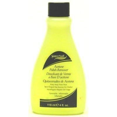 Super Nail 4 oz. Acetone Polish Remover (Yellow) (Case of 6)