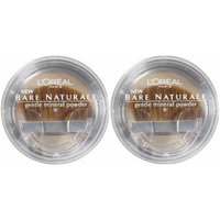 L'Oreal LOREAL Bare Naturale Gentle Mineral Powder Compact with Brush 422 CLASSIC TAN (PACK Of 2)
