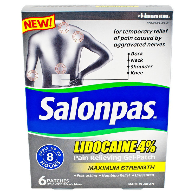 Salonpas Lidocaine Pain Relieving Gel Patch 6 ct Reviews 2019