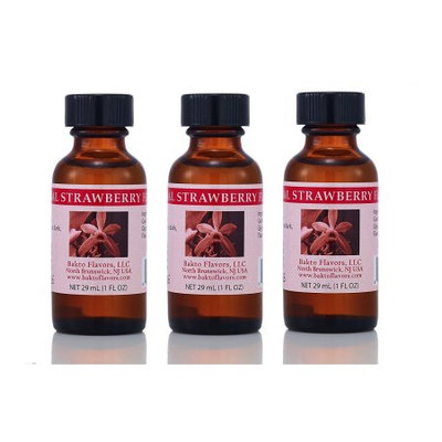 Bakto Flavors Str0001 Natural Strawberry Flavor Pack of 3