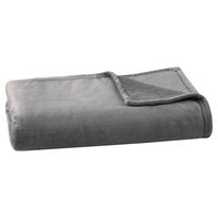 Microlight Plush Blanket (King) Charcoal (Grey)