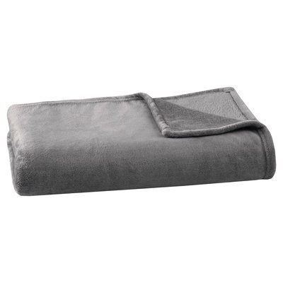 Microlight Plush Blanket (King) Charcoal (Grey)