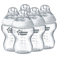 Tommee Tippee Baby Bottle 5pk 4+1 - Clear
