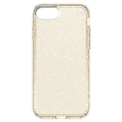 Speck - Presidio Clear + Glitter Case For Apple® Iphone® 7 - Clear/clear With Gold Glitter
