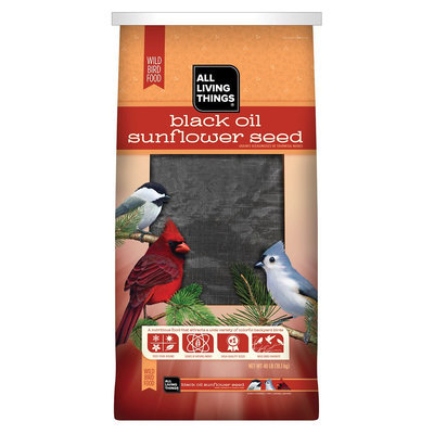 All Living Things® Black Oil Sunflower Seed Wild Bird Food size: 40 Lb