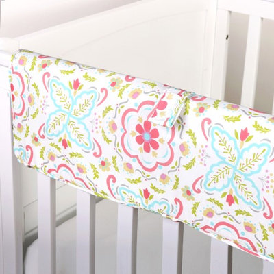 Gia Floral Crib Teething Rail Guard by The Peanut Shell
