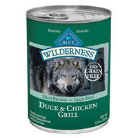 Blue Buffalo Wilderness Low Carb Duck & Chicken Grill Wet Dog Food, 12.5 Oz (Case of 12)