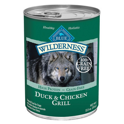 Blue Buffalo Wilderness Low Carb Duck & Chicken Grill Wet Dog Food, 12.5 Oz (Case of 12)