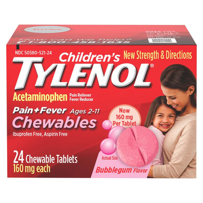 Tylenol Children's Chewables Bubblegum - 24ct