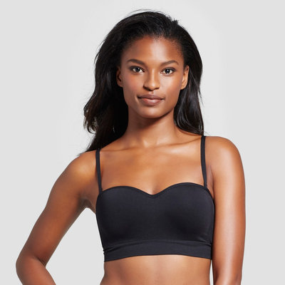 Women's Seamless Bandeau Ebony L