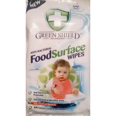 100 Extra Large Anti-Bacterial Food Surface Wipes /2 Packs 50