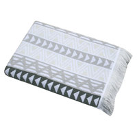 Triangle Geo Bath Towel - Gray - Nate Berkus, True White Opaque