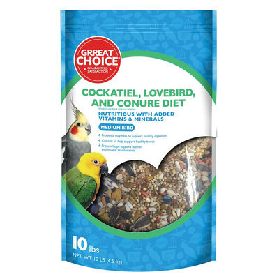 Grreat Choice® Cockatiel Bird Food size: 10 Lb