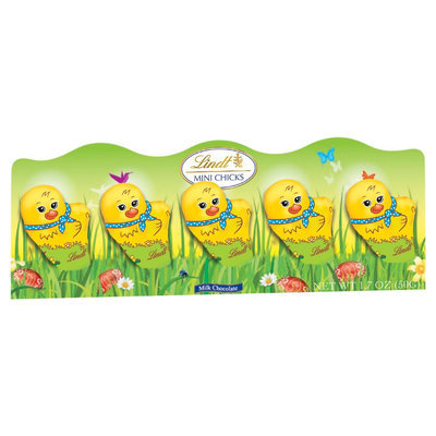Lindt Easter Mini Chicks Milk Chocolate, 5 count, 1.7 oz (Pack of 2)